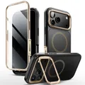 Produktbild: Supcase IBLSN Ares Flip Mag MagSafe Hülle für iPhone 17 Pro - Gold (Apple iPhone 17 Pro) (BACK-SPC-ARES-GD-17P)