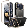 Produktbild: Handyhülle + Glas für iPhone 17 Pro Supcase Case Cover Etui Hülle Schwarz-Golden