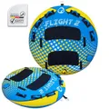 Produktbild: SPINERA Flight Towable Tube 1–4 Personen – Aufblasbarer Wasserreifen für Boot, Full Covered, 420/840 Denir,Eva-Polster, Boston Valve – Quick Connector Hook, Acttion 100% (Flight 2 Pers.)