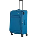 Produktbild: Travelite Reisekoffer Chios, erweiterbar, petrol, Weichschale, 4 Rollen, 90 Liter, 46 x 78 x 30cm