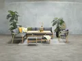 Produktbild: XXL G. I. Eck Holz Lounge Set Santos li. Sitzgruppe Gartenmöbel Garnitur Gruppe