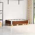 Produktbild: vidaXL Paletten-Aufsatzrahmen Braun 120x80 cm Massivholz Kiefer