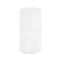 Produktbild: EGLO Tischlampe Geo, Tischleuchte, Nachttischlampe aus opal-mattem Glas mit floralem Muster, Wohnzimmerlampe in Weiß, Lampe mit Schalter, E14 Fassung