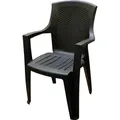 Produktbild: Ipae-Progarden Eden Gartenstuhl Abendessen Harter Sitz Harte Rückenlehne Polypropylen (PP) Anthrazit - Grau