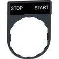 Produktbild: ZBY2366 - Schildträger 30x40mm, für Ø 22 Geräte, mit Schild STOP-START