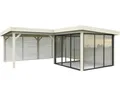 Produktbild: Pavillon Palmako Lenna Slide 24,9 m² Set 411 588 x 588 cm natur