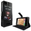Produktbild: Wiko Lenny 3 Max Handyhülle Bookcover Schwarz