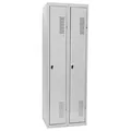 Produktbild: SZ Metall Spind lichtgrau 51324, 2 Schließfächer 60,0 x 50,0 x 180,0 cm