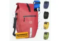 Produktbild: Bronea Fahrradtasche 2in1 Gepäckträgertasche Fahrrad XXL 28 Ltr - Verstärkt - Abnehmbar (Fahrradtasche für Gepäckträger hinten, Wasserdicht & Reflektierend - Laptoptasche), Innovatives verstellbares Click System für alle Gepäckträger