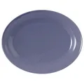 Produktbild: Seltmann Beat Color Glaze Servierplatte oval, 35 x 28 cm, Platte/Servierteller mit Rillenrelief, Fliederblau