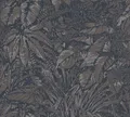 Produktbild: A.S. Création Smart Surfaces Florale Vliestapete mit Palmenblätter 10,05 m x 0,53 m - Braun, Schwarz - Tapete mit Blättermotiv Made in Germany - 395605