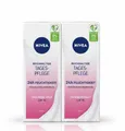 Produktbild: NIVEA 24H Feuchtigkeitsspendende Tagescreme LSF 15, 2 x 50 ml