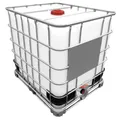 Produktbild: 1000l IBC Wassertank DN150/50 auf Stahlpalette (Gebraucht/Gespült)