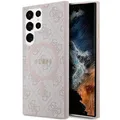 Produktbild: Guess GUHMS24LG4GFRP Hülle für S24 Ultra S928 Rosa hardcase 4G Collection Leather Metal Logo