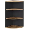 Produktbild: Vicco Eckregal, Anthrazit, Honigeiche, Holzwerkstoff, 4 Fächer, Formgebogen, 30x60x30 cm, Wohnzimmer, Regale, Eckregale