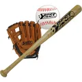 Produktbild: Best Sporting Baseball Set Kinder Jugendliche Baseballschläger Holz Handschuh
