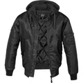 Produktbild: Brandit MA1 Sweat Hooded Jacke, schwarz, Größe M für Männer