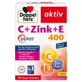 Produktbild: Queisser Pharma GmbH & Co. KG DOPPELHERZ C+Zink+E Depot Tabletten 54.7 g 02561607