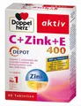Produktbild: Doppelherz aktiv C + Zink + E Depot Tabletten,  40 Stück, PZN, MHD 04.2022