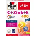 Produktbild: DOPPELHERZ C+Zink+E Depot Tabletten 40 St