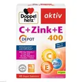Produktbild: 2x DOPPELHERZ C+Zink+E Depot Tabletten 40 ST