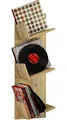 Produktbild: VCM Holz Wandregal | Wandboard mit DREI großen Fächer | Platz für 100 Schallplatten | kann auch für Bücher verwendet Werden | Maße: H. 106 x B. 33 x T. 26 cm - Sulda
