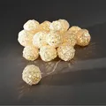 Produktbild: KONSTSMIDE LED-Lichterkette 3151-103 LED Deko Lichterkette 16er Rattankugel