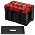 Produktbild: Original Einhell E-Case M Systemkoffer (max. 90 kg, universelle Aufbewahrung und Transport von Zubehör und Werkzeug, stapelbar, verknüpfbar)