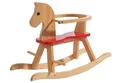 Produktbild: roba® Schaukelpferd Natur/Rot, aus Holz