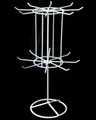 Produktbild: Yudu Verkaufsständer mit 2 Etage drehbar Metall 41cm (Weiss)
