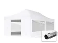 Produktbild: TOOLPORT ALU Pavillon Faltpavillon 4x8m mit Panoramafenstern robust und wasserdicht Professional 50mm Partyzelt weiß