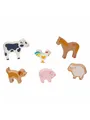 Produktbild: Goki Wooden Farm Animals 6pcs.