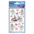 Produktbild: 4004182568910 Naklejki papierowe - Kwiaty, rower Zdesign