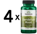 Produktbild: 4 x Swanson Dandelion Root, 515mg - 60 caps (183,28 EUR/kg)