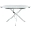 Produktbild: Vente-Unique Tisch, Chrom, Glas, 4-Sitzer, Rund, 140x77x140 cm, Esszimmer, Tische, Esstische