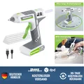 Produktbild: Heißklebepistole kabellos 12V Akku mit 15 Klebesticks Schnellheizer Dekoratio...