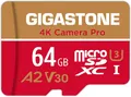 Produktbild: GIGASTONE 4K Kamera Pro 64GB MicroSDXC Speicherkarte und SD-Adapter, 95/35 MB/s