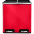 Produktbild: Tretmülleimer Felix Trennsystem Himbeerrot 2 X 15 Liter (30 Liter)