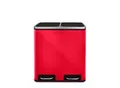 Produktbild: karat homeliving Tretmülleimer Felix Trennsystem Himbeerrot