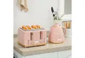 Produktbild: HOMCOM Toaster Frühstück-Set mit 1,7L Wasserkocher, 4 Scheiben Toaster, Kocher-Toaster-Set, für Frühstückszubereitung, 2200 W, Auftauen, Aufwärmen und Krümelfach, Otter Thermostat, Rosa
