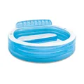 Produktbild: Intex 57190 Family aufblasbarer Pool mit Sessel 224x216x76 cm Outdoor-Spiel