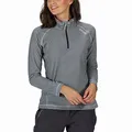 Produktbild: Regatta Damen Montes Leichter halber Reißverschluss Mini Stripe Microfleece, Dark Light Steel, EU 44, XL, RWA240