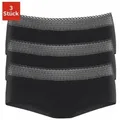 Produktbild: s.Oliver Panty (3er-Pack) aus elastischer Baumwoll-Qualität mit grafischer Spitze schwarz 44/46