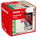 Produktbild: fischer DuoPower 12 x 60, Universaldübel, leistungsstarker 2-Komponenten-Dübel, Kunststoffdübel zur Befestigung in Beton, Ziegeln, Stein, Gipsbauplatten uvm., ohne Schrauben, 25 Stück