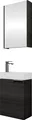 Produktbild: Planetmöbel Badmöbel-Set 40cm mit Spiegelschrank (Anthrazit)