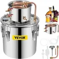 Produktbild: VEVOR Alkohol-Destilliergerät 11,4 L, Alkohol-Destilliergerät mit Umwälzpumpe, Alkohol-Destilliergerät Kupferrohr, Whiskey-Destilliergerät mit ei