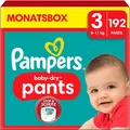 Produktbild: Pampers Windeln Pants Größe 3 (6-11kg) Baby-Dry Midi mit Stop-Schutz 192 Stück