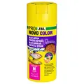 Produktbild: JBL PRONOVO COLOR GRANO CLICK, Farbfutter-Granulat für alle Aquarienfische von 8-20 cm, Klickdosierer, Fischfutter-Granulat, Größe M, 250 ml
