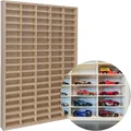 Produktbild: KRUZZEL Autogarage Regal aus Holz für Spielzeugautos 90 Fächer  Wandregal 21997