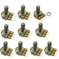Produktbild: 10PCS B1M 1M Ohm Adjustment Single Linear Rotary Taper Potentiometer Shaft 15mm